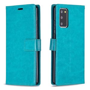 huismerk Voor Samsung Galaxy A02S EU-versie Crazy Horse Textuur Horizontale Flip Leren Case met Houder & Card Slots & Portemonnee & Fotolijst