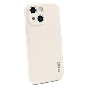 Hat-Prince ENKAY Liquid Silicone Shockproof Protective Case Cover for iPhone 13 mini(Beige)