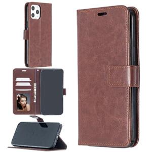 huismerk Crazy Horse Texture Horizontal Flip Leather Case with Holder & Card Slots & Wallet & Photo Frame For iPhone 13 mini(Brown)