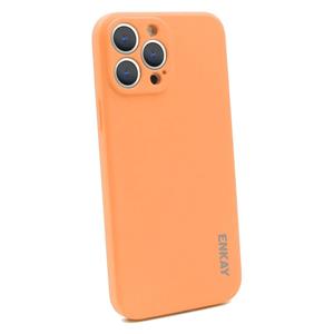 Hat-Prince ENKAY Liquid Silicone Shockproof Protective Case Cover for iPhone 13 Pro(Orange)