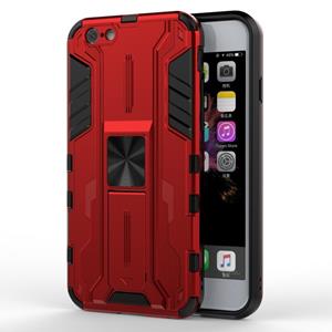 huismerk Supersonic PC + TPU Schokbestendig beschermhoesje met houder voor iPhone SE 2020 / 8 / 7 (rood)