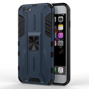 huismerk Supersonic PC + TPU schokbestendig beschermhoesje met houder voor iPhone SE 2020 / 8 / 7 (donkerblauw)