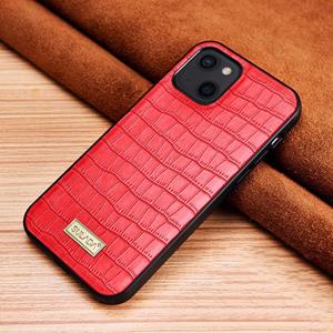 Sulada Crocodile Texture TPU Beschermhoes voor iPhone 13 Mini