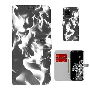 huismerk Voor Samsung Galaxy S20 Ultra Cloud Fog Patroon Horizontale Flip Lederen Hoesje met Houder & Kaartsleuf & Portemonnee (Zwart)