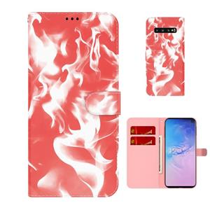 huismerk Voor Samsung Galaxy S10 Plus Cloud Fog Patroon Horizontale Flip Leren Case met Houder & Card Slot & Portemonnee