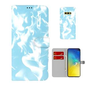 huismerk Voor Samsung Galaxy S10e Cloud Fog Patroon Horizontale Flip Lederen Hoesje met Houder & Kaartsleuf & Portemonnee (Hemelsblauw)