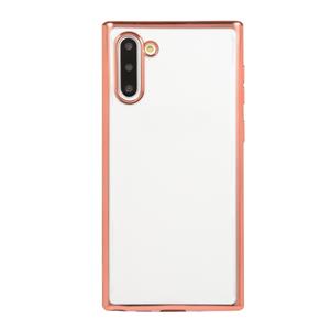 huismerk Voor Galaxy Note10 Electroplating TPU Beschermhoes (Rose Gold)