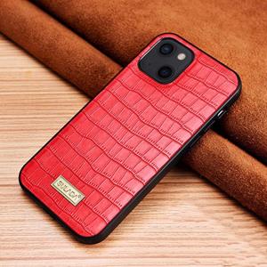 Sulada Crocodile Texture TPU beschermhoes voor iPhone 13