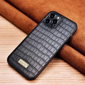 Sulada Crocodile Texture TPU beschermhoes voor iPhone 13 Pro