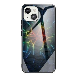 huismerk Gehard Glass + TPU Border Beschermhoes voor iPhone 13 Mini (Crack)