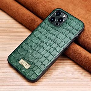 Sulada Crocodile Texture TPU-beschermhoes voor iPhone 13 Pro Max