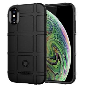 huismerk volledige Shockproof TPU Case voor iPhone XS Max(Black)