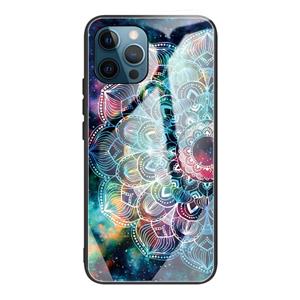 huismerk Gehard Glass + TPU Border Beschermhoes voor iPhone 13 Pro (Mandala)