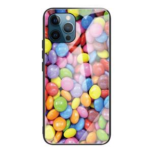 huismerk Gehard Glass + TPU Border Beschermhoes voor iPhone 13 Pro (Candy Colors)