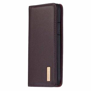 huismerk Voor iPhone XS Max 2 in 1 Afneembare Magnetische Horizontale Flip Originele lederen hoes met Holder & Card Slots & Wallet(Donkerbruin)