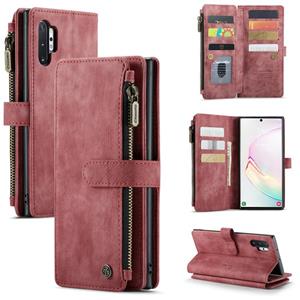 Voor Samsung Galaxy Note10 + Caseme-C30 PU + TPU Multifunctionele Horizontale Flip Lederen Case met Houder & Card Slot & Portemonnee & Rits Pocket