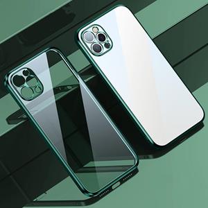 Sulada Elastische Silicone Edge Frame + TPU All-inclusive Anti-Fall Case voor iPhone 13 Pro (Groen)