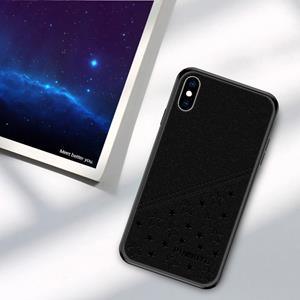 PINWUYO volledige waterdichte Shockproof PC + TPU + PU Case voor iPhone XS Max (zwart)