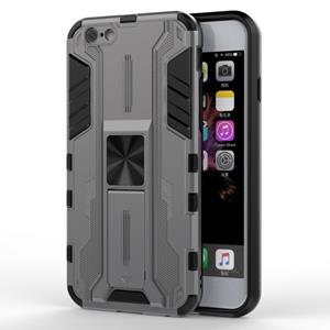 huismerk Supersonic PC + TPU Schokbestendig beschermhoesje met houder voor iPhone SE 2020 / 8 / 7 (grijs)