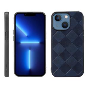 huismerk Weave Plaid PU-telefooncase voor iPhone 13