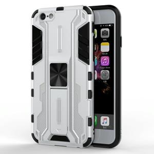 huismerk Supersonic PC + TPU Schokbestendig beschermhoesje met houder voor iPhone SE 2020 / 8 / 7 (zilver)