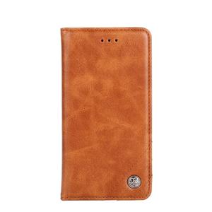 huismerk Voor Samsung Galaxy S10e Non-Magnetic Retro Texture Horizontale Flip Lederen case met Holder & Card Slots & Wallet(Brown)