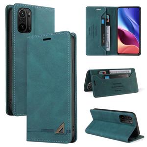 huismerk Voor Xiaomi Poco F3 Skin Feel Anti-Diefstal Borstel Horizontale Flip Leren Case Met Houder & Card Slots & Portemonnee