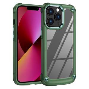 huismerk TPU + PC Lens Protection Phone Case For iPhone 13 Pro Max(Green)