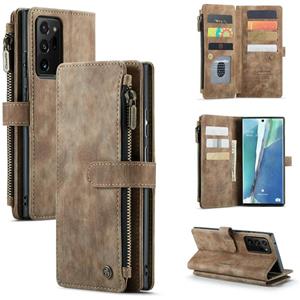 Voor Samsung Galaxy Note20 Ultra Caseme-C30 PU + TPU Multifunctionele Horizontale Flip Lederen Case met Houder & Card Slot & Portemonnee & Rits Pocket