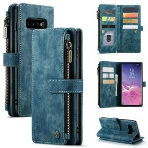 Voor Samsung Galaxy S10 Caseme-C30 PU + TPU Multifunctionele Horizontale Flip Lederen Case met Houder & Card Slot & Portemonnee & Rits Pocket