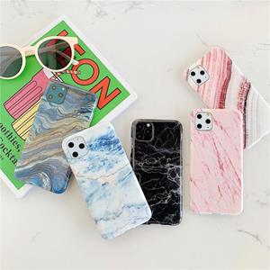 huismerk Voor iPhone 12 TPU Smooth Marbled IMD Mobile Phone Case (Snow Powder F21)