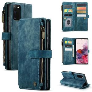 Voor Samsung Galaxy S20 5G CASEME-C30 PU + TPU Multifunctionele Horizontale Flip Leren Case met Houder & Card Slot & Portemonnee & Rits Pocket