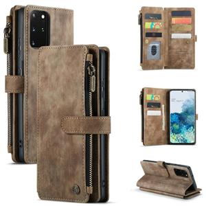 Voor Samsung Galaxy S20 + 5G CASEME-C30 PU + TPU Multifunctionele Horizontale Flip Lederen Case Met Houder & Card Slot & Portemonnee & Rits Pocket (Br