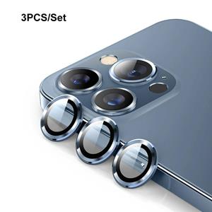 Enkay Hat-Prince Aluminiumlegering + Gehard Glas Camera Lens Cover Film Ring voor iPhone 13 Pro / 13 Pro Max