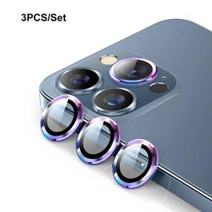 Enkay Hat-Prince Aluminiumlegering + Gehard Glas Camera Lens Cover Film Ring voor iPhone 13 Pro / 13 Pro Max