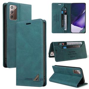 huismerk Voor Samsung Galaxy Note20 Skin Feel Anti-Diefstal Borstel Horizontale Flip Leren Case met Houder & Card Slots & Portemonnee