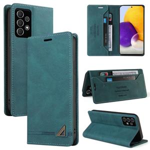 huismerk Voor Samsung Galaxy A72 5G / 4G Huid Feel Anti-Diefstal Borstel Horizontale Flip Leren Case met Houder & Card Slots & Portemonnee