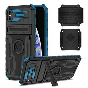 huismerk Pantser polsbandje telefooncase voor iPhone XS max