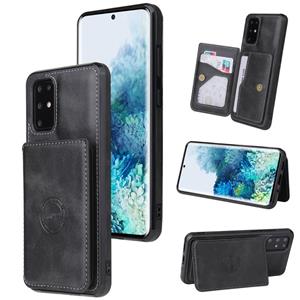 huismerk Voor Samsung Galaxy S20 + Calf Texture Magnetic Card Bag PU-telefoonhoes