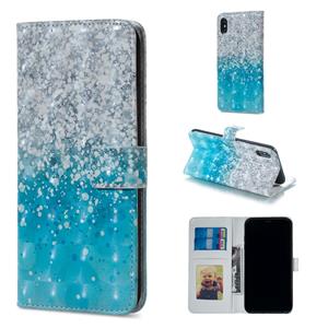 huismerk Zee en zand patroon horizontale Flip lederen case voor iPhone XS Max met houder & kaartsleuven & foto frame & portemonnee