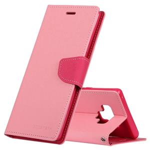 huismerk KWIK GOOSPERY FANCY dagboek horizontale Flip lederen case voor Galaxy Note 9 met houder & kaartsleuven & portemonnee (roze)