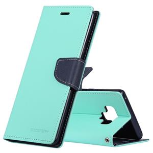 huismerk GOOSPERY horizontale Flip lederen case voor Galaxy Note 9 met houder & kaartsleuven & portemonnee (mintgroen)