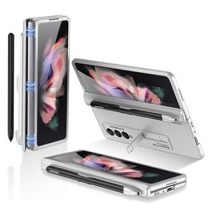 Voor Samsung Galaxy Z vold3 5G GKK magnetische volledige dekking telefoon flip case met pen slot