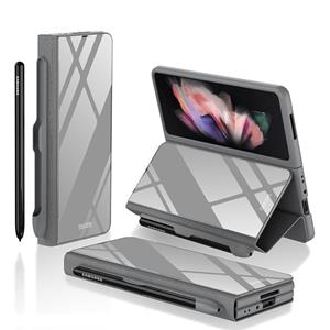 Voor Samsung Galaxy Z Fold3 5G GKK flip gehard glazen telefooncase met pen slot