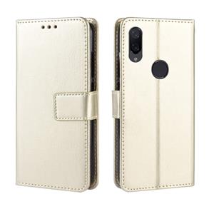 huismerk Crazy Horse textuur horizontale Flip lederen case voor Xiaomi Redmi Note 7 met houder & kaartsleuven & portemonnee & Lanyard (goud)