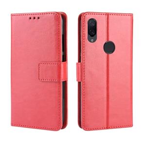 huismerk Crazy Horse textuur horizontale Flip lederen case voor Xiaomi Redmi Note 7 met houder & kaartsleuven & portemonnee & Lanyard (rood)