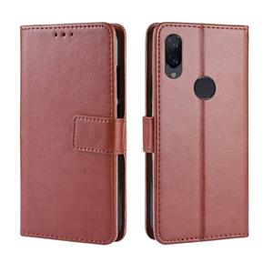 huismerk Crazy Horse textuur horizontale Flip lederen case voor Xiaomi Redmi Note 7 met houder & kaartsleuven & portemonnee & Lanyard (bruin)