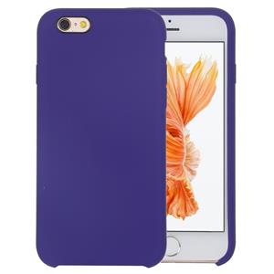 huismerk Pure Color Liquid silicone + PC beschermende back cover Case voor iPhone 6 & 6s (donker paars)