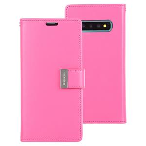 huismerk KWIK GOOSPERY RICH DIARY PU + TPU Crazy Horse textuur horizontale Flip lederen case voor Galaxy S10 met kaartsleuven & portemonnee & fotolijstjes (ma