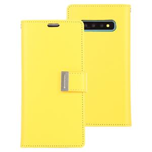 huismerk KWIK GOOSPERY RICH DIARY PU + TPU Crazy Horse textuur horizontale Flip lederen case voor Galaxy S10 met kaartsleuven & portemonnee & fotolijstjes (ge